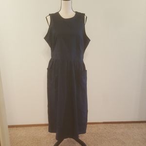 J.Crew navy apron dress